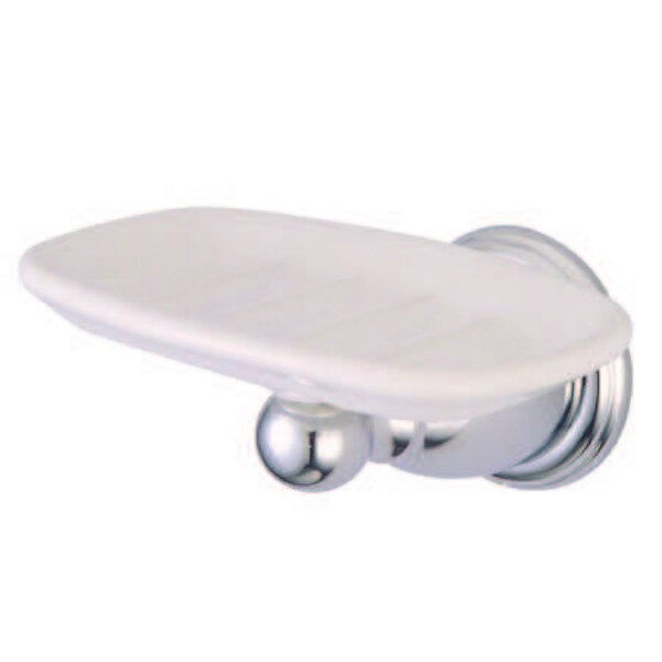 Heritage Wall-Mount Soap Dish, Polished Chrome